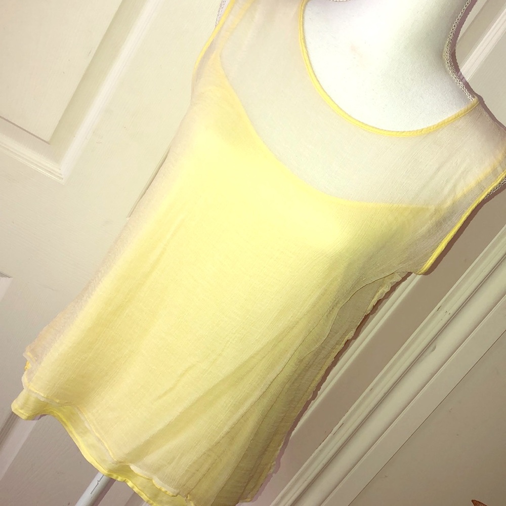 Vicodrittoportofino Yellow S/S Top NWOT